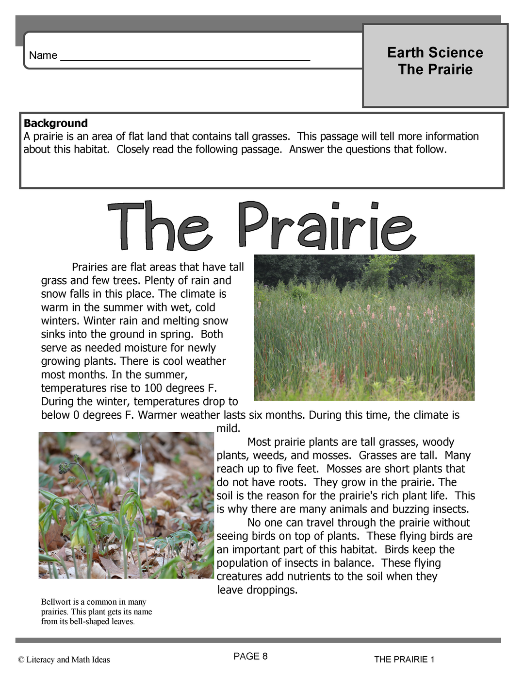 Earth Science Passages Differentiated (Lexiles 625-875)