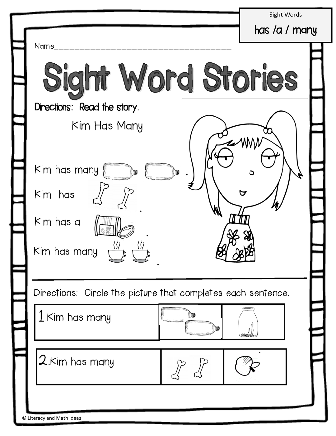 Sight Word Stories