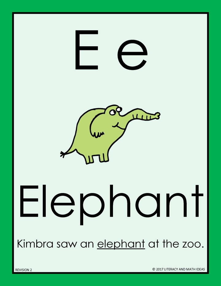 Colorful Alphabet Charts