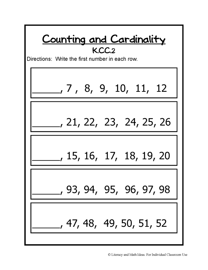 Common Core Math Assessment Task Cards: Grade K