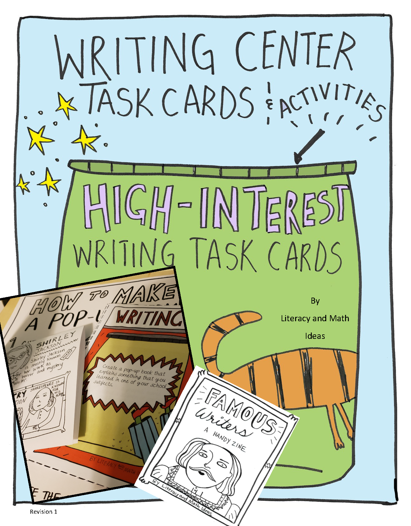 Writing Task Cards and Activities – Literacy and Math Ideas