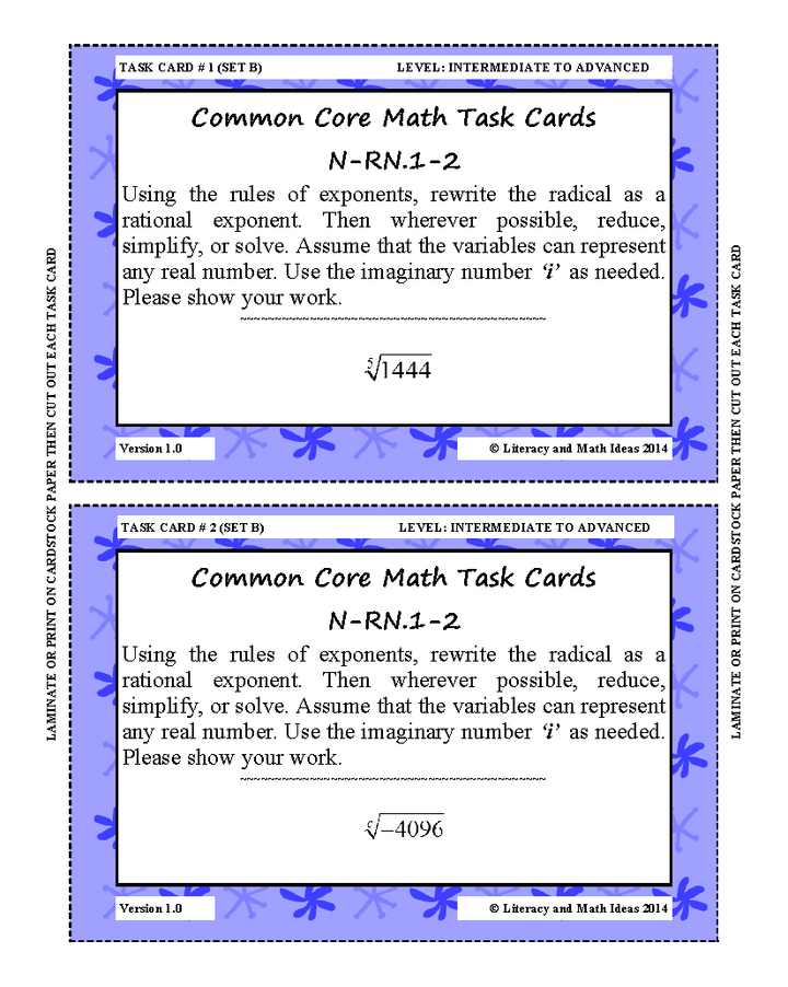 72 Radicals Task Cards (Set 2)