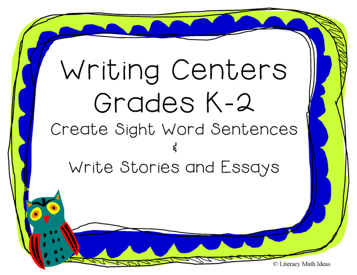 K-2nd Grade Writing Center Cards & Writing Prompts