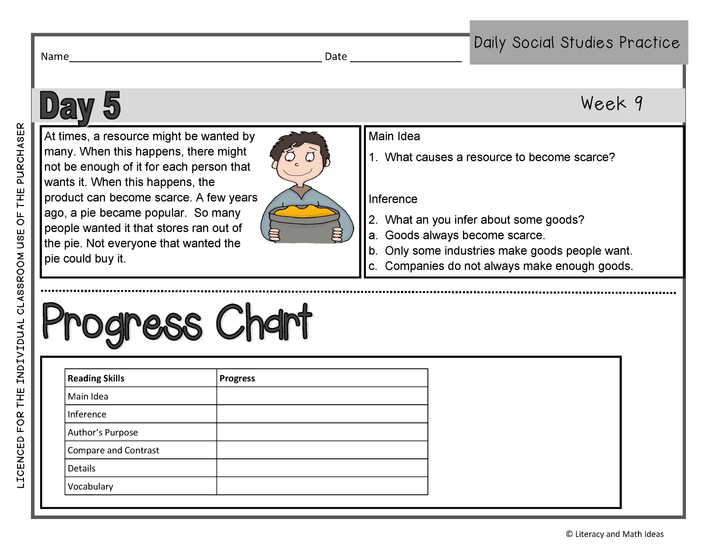 Daily Social Studies (Grade 3 Weeks 9-12)
