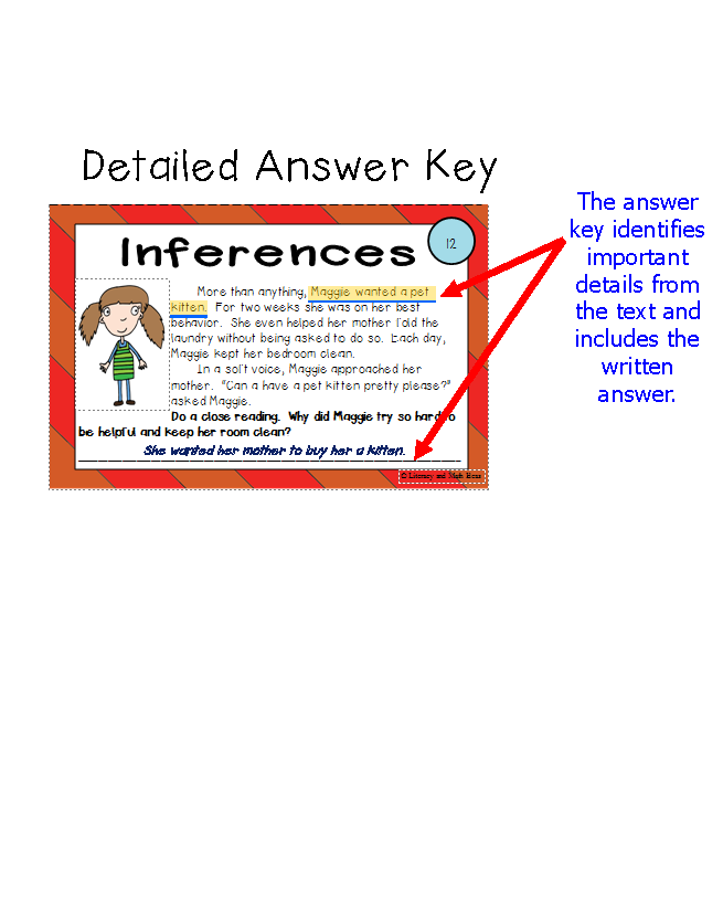 (Inferences) Differentiated Dry Erase Close Reading Task Cards
