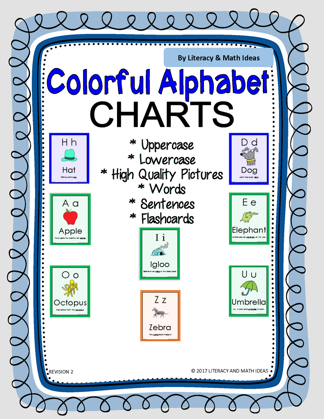 Colorful Alphabet Charts