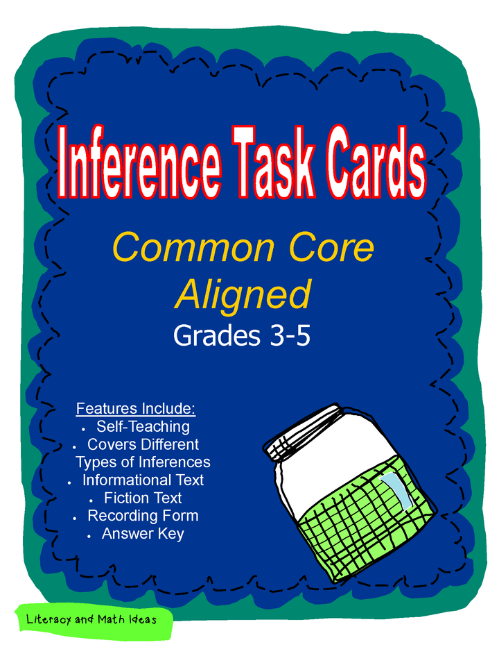 Self-Teaching Inference Task Cards {Grades 3-5}