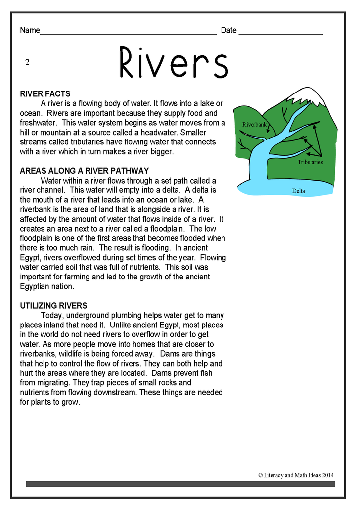 Geography Close Reading Differentiated Passages (Grades 4-8)