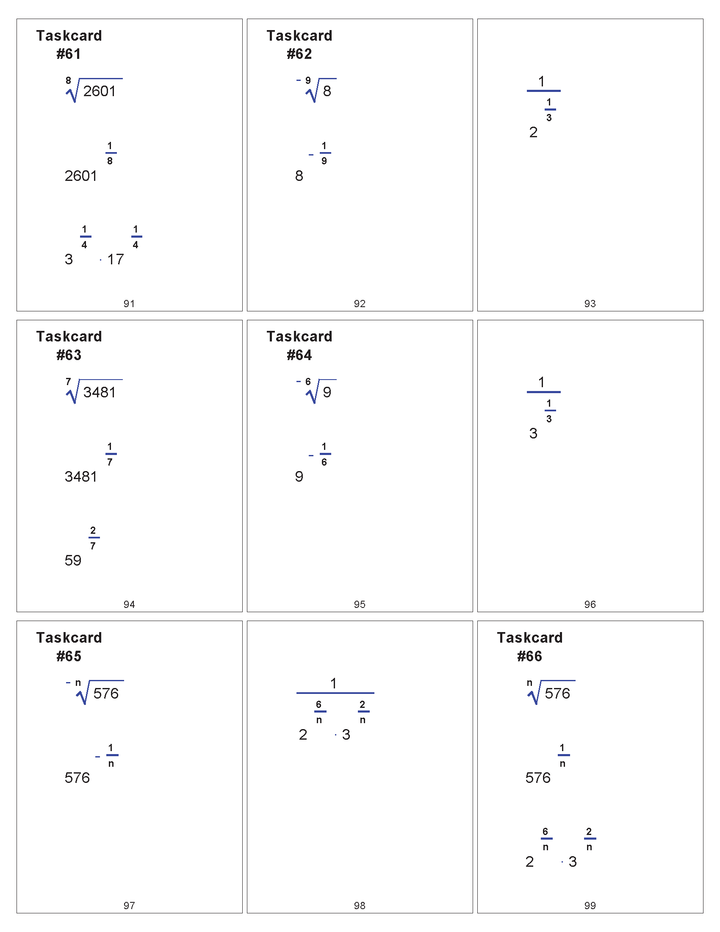 72 Radicals Task Cards (Set 1)