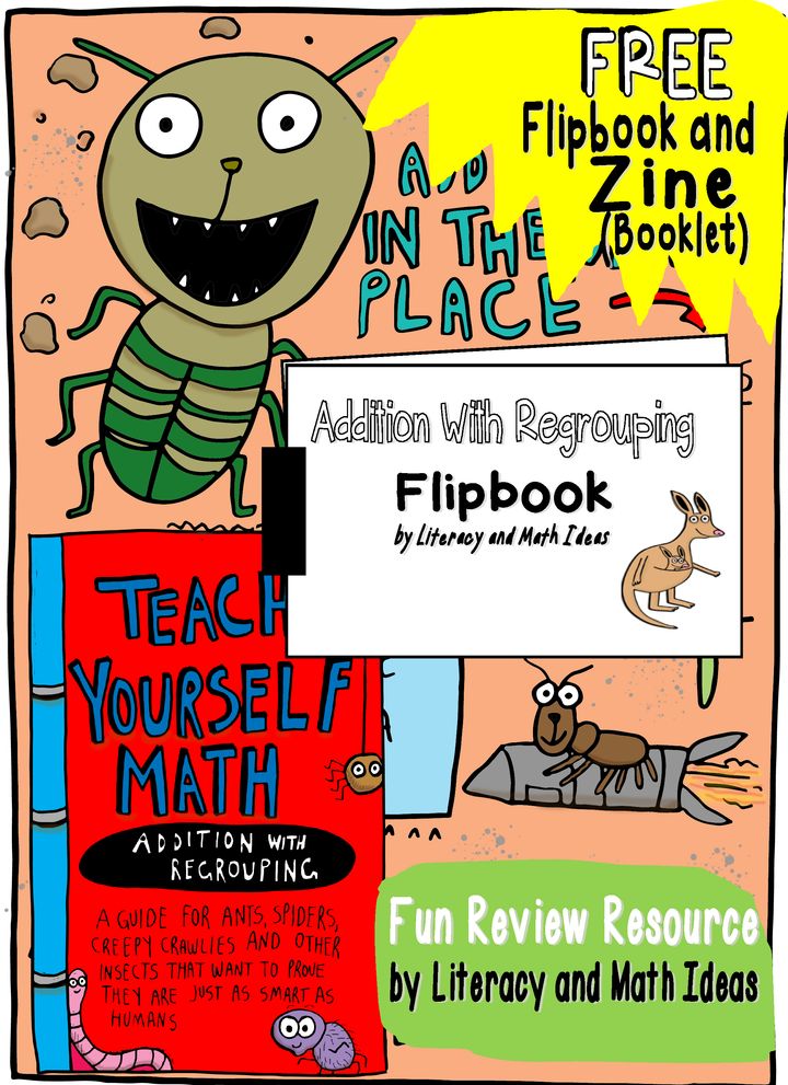 Free (Addition with Regrouping Flipbook and Regrouping Zine)