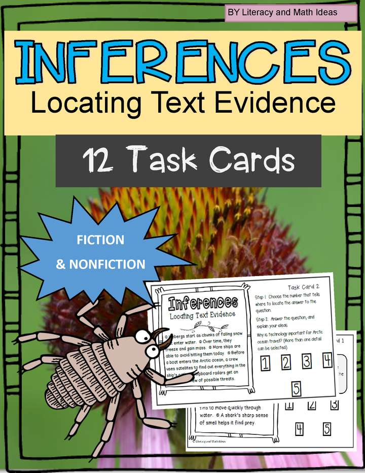 Inference Task Cards: Locating Text Evidence