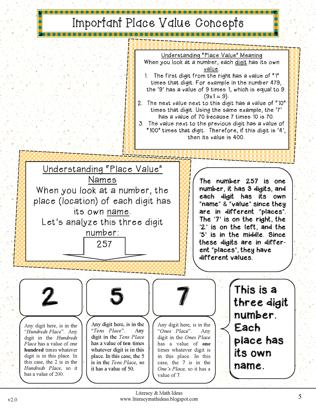 Grade 3 Common Core Interactive Notebook Number and Operations in Base Ten