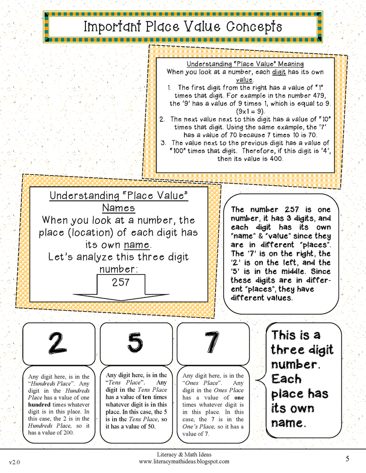 Grade 3 Common Core Interactive Notebook Number and Operations in Base Ten
