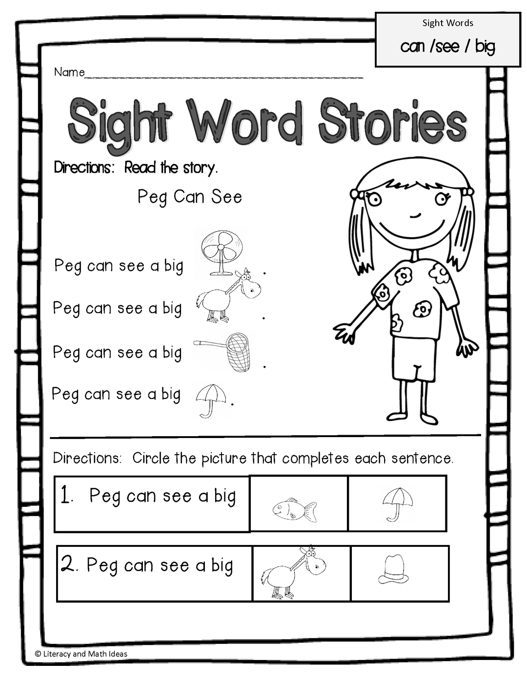 Sight Word Stories