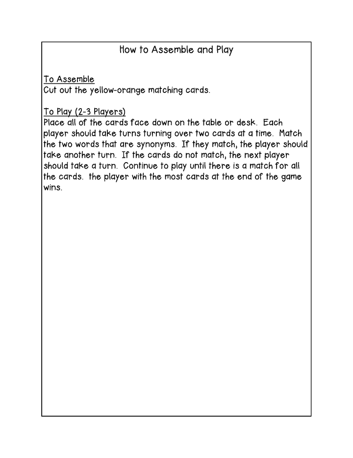 Hot Dog Stand Synonyms: Free Vocabulary Game