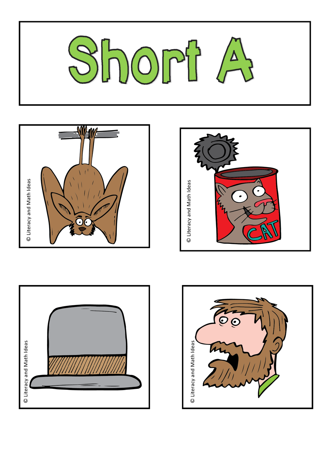 Short Vowels and CVC Word Sorts