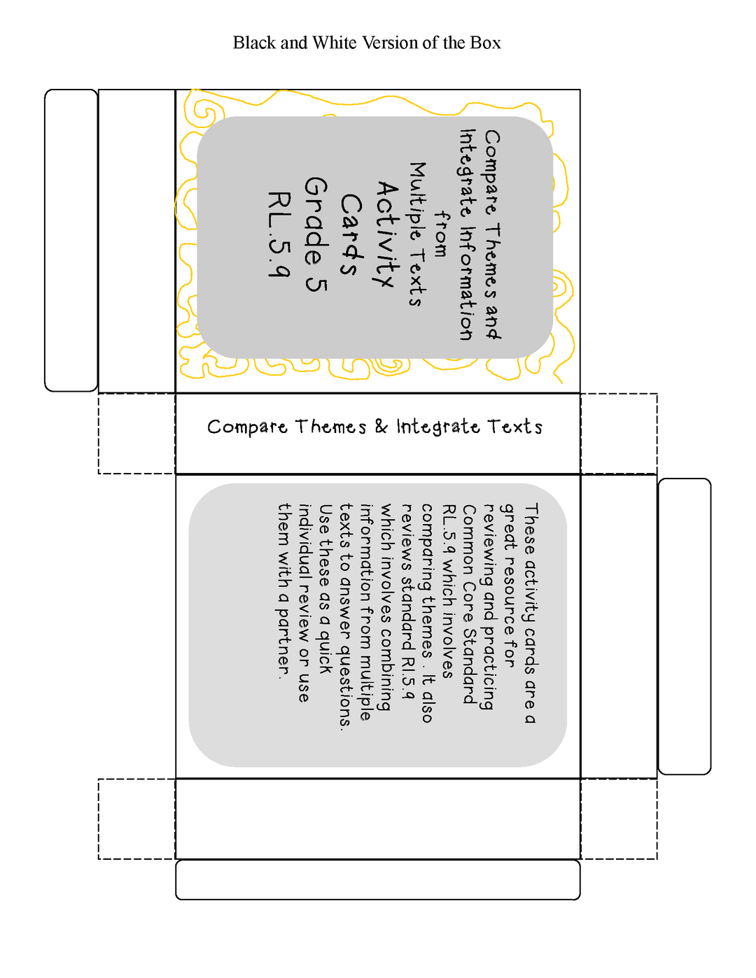 Theme & Integrate Texts Grade 5 Common Core RL.5.9 and RI.5.9