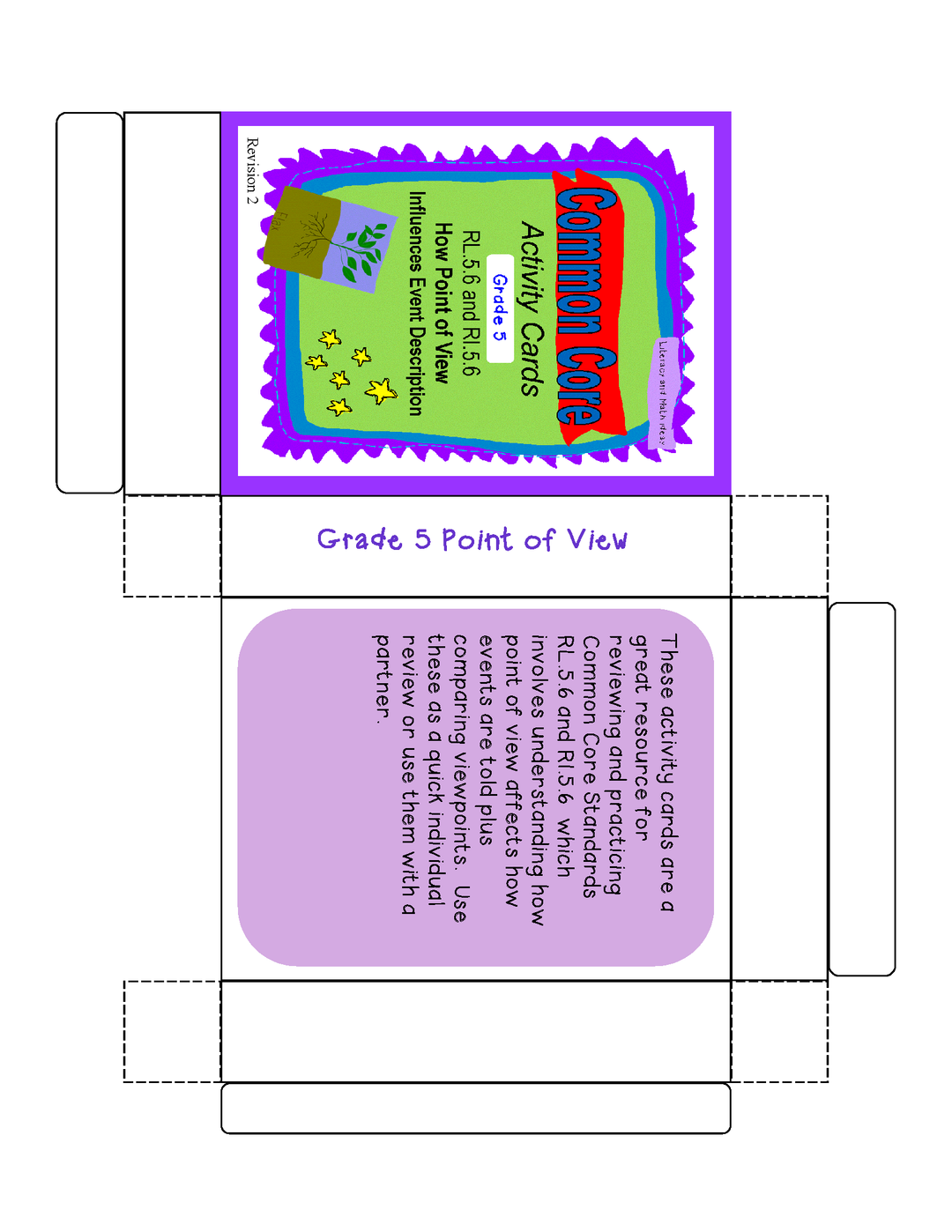 Point of View Grade 5 Common Core RL.5.6 and RI.5.6