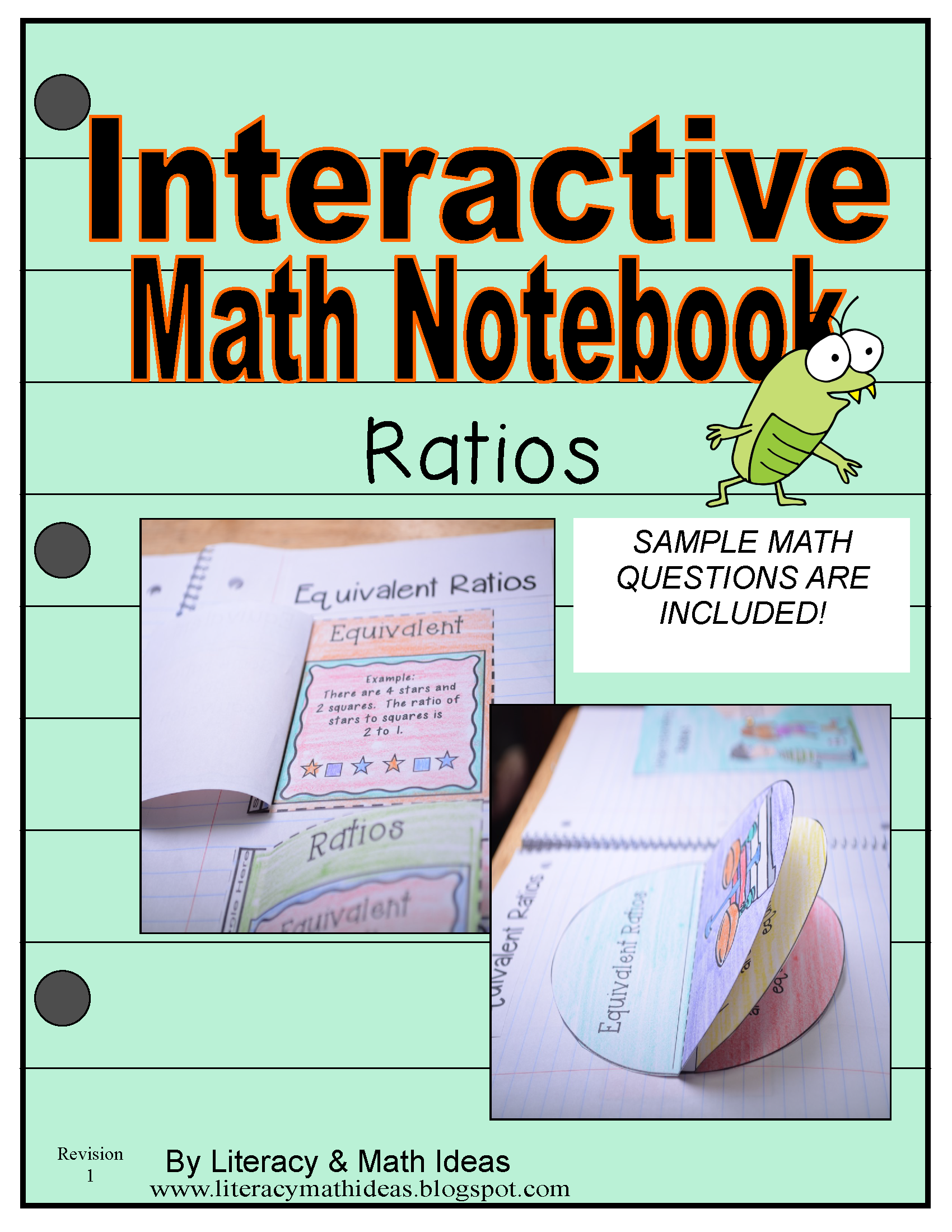 Ratios Interactive Notebook Literacy And Math Ideas
