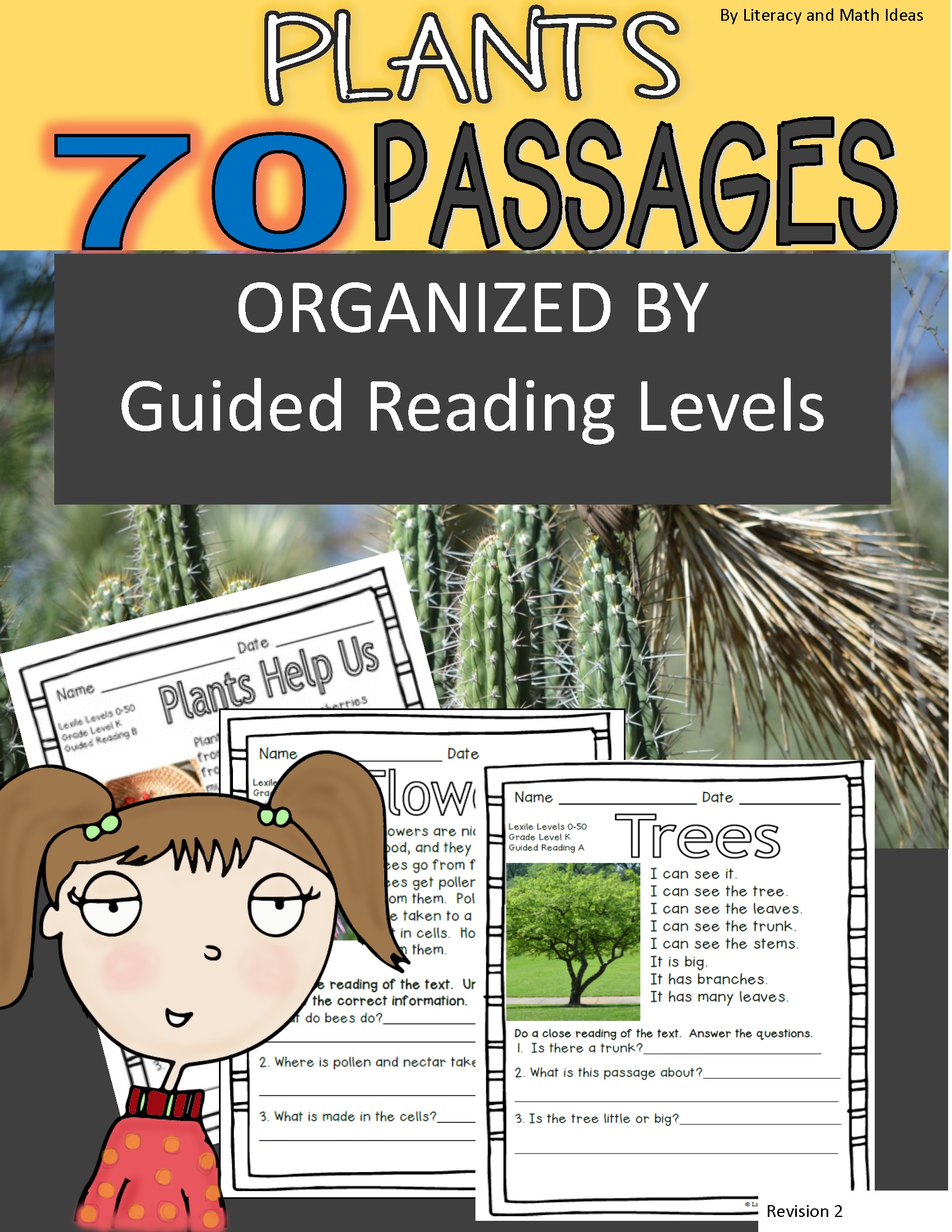 70 Nonfiction Leveled Passages (Plants) Guided Reading Levels A to N ...