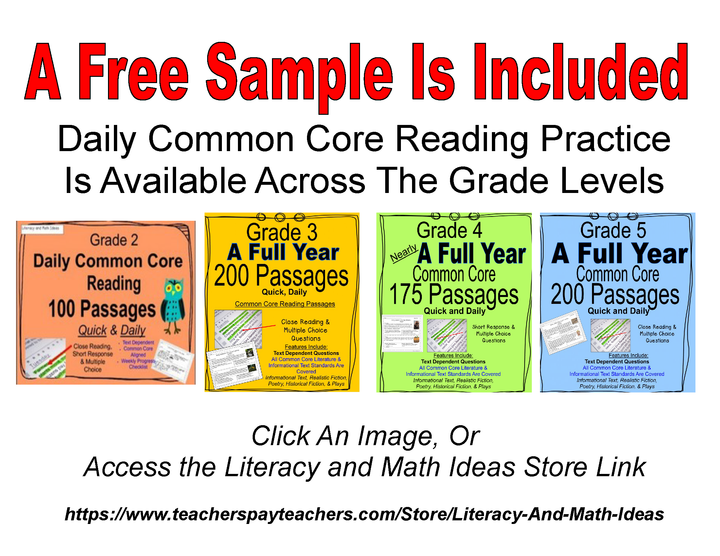 Common Core Standards Bookmarks