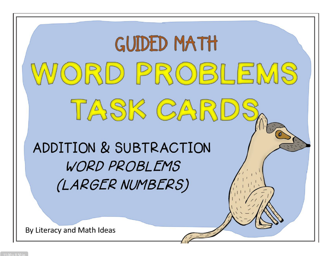 Place Value, Word Problems, and Fractions Bundle (Leveled & Great Intervention)