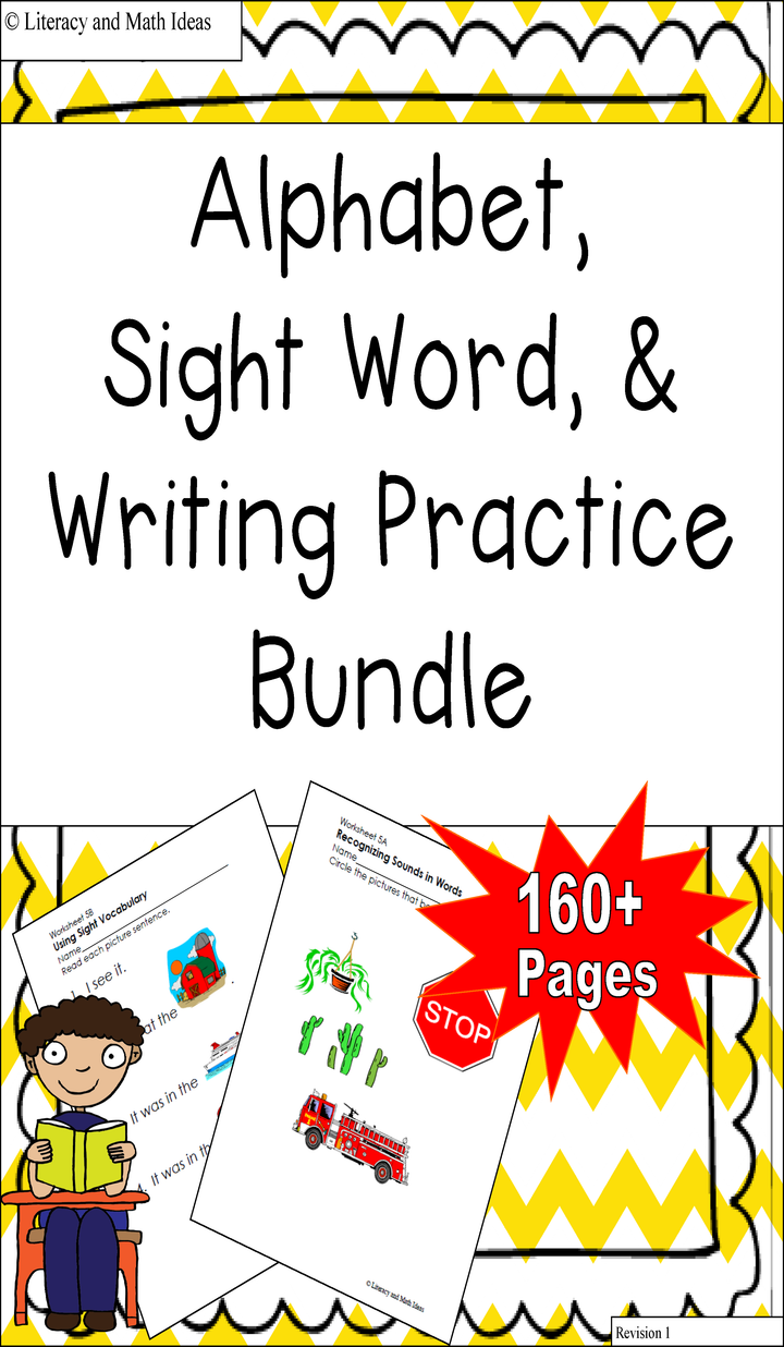 Alphabet, Sight Words, and Writing Bundle