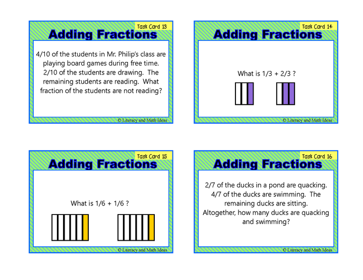 Adding Fractions (Same Denominator)