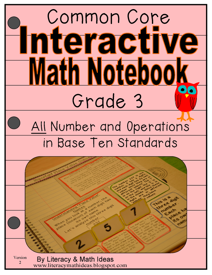 Grade 3 Common Core Interactive Notebook Number and Operations in Base Ten