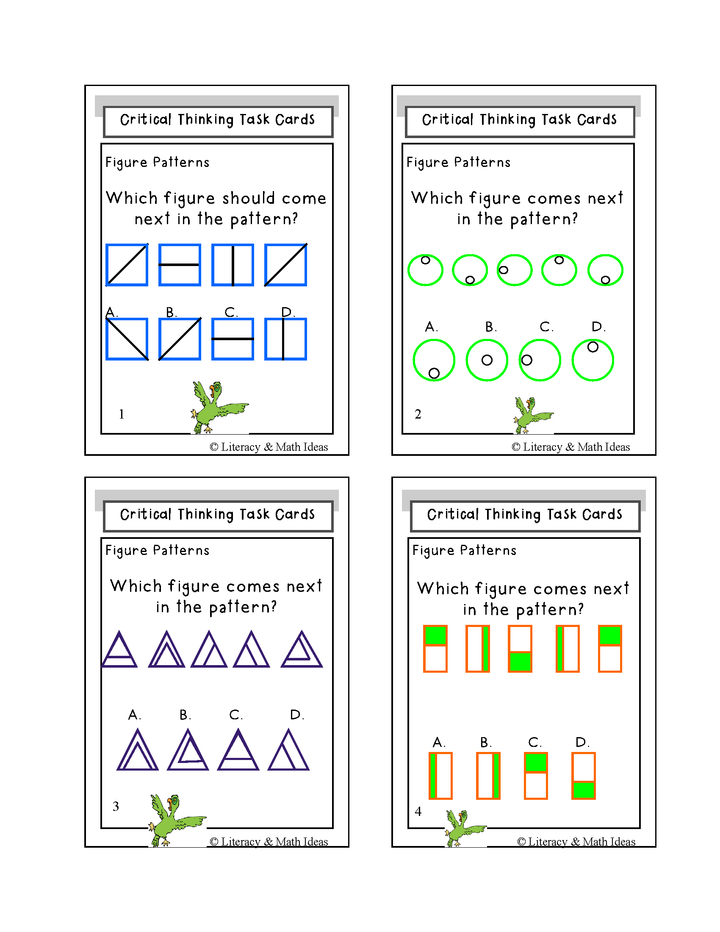 Critical Thinking Task Cards