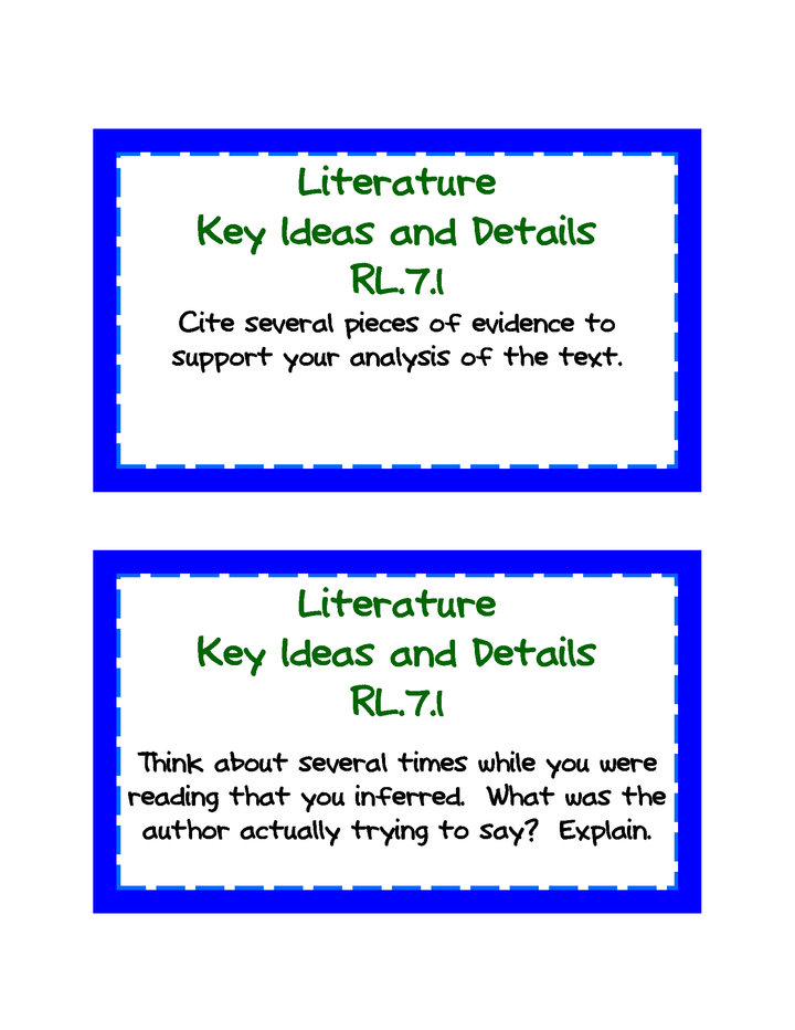 Common Core Task Cards: Grade 7