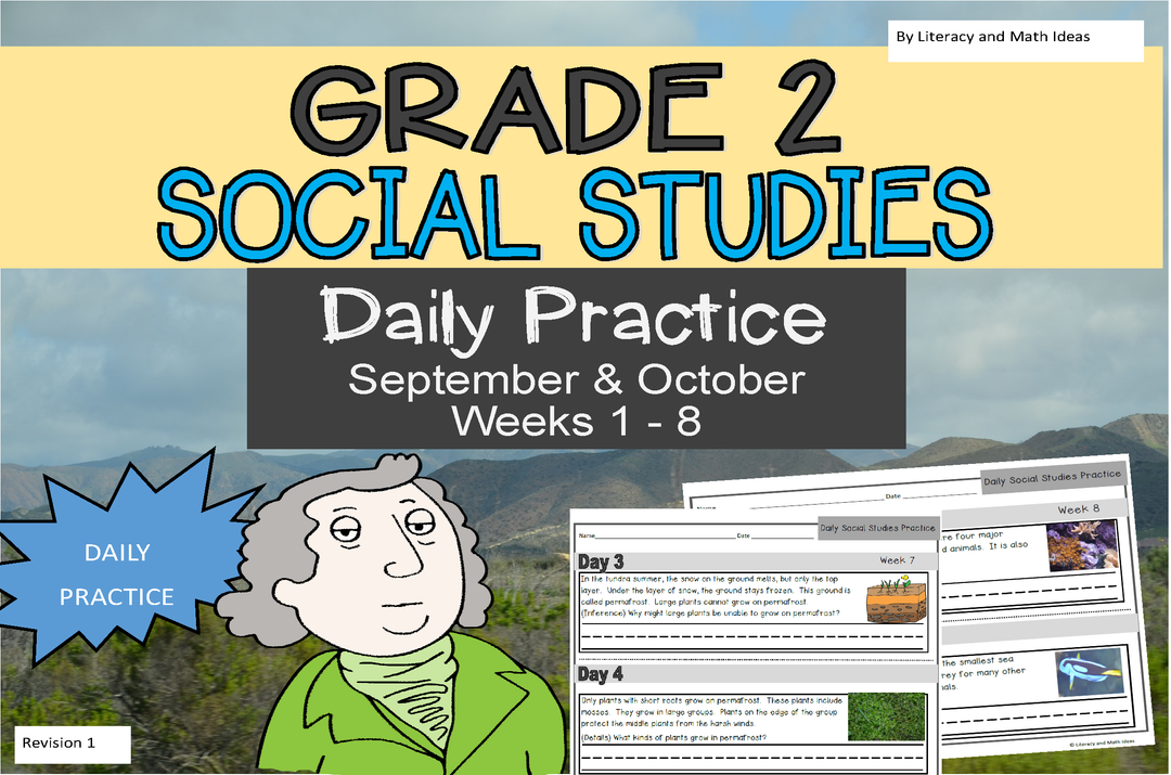 Daily Social Studies Practice (Grade 2: Weeks 1-8)