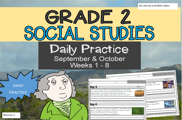 Daily Social Studies Practice (Grade 2: Weeks 1-8)