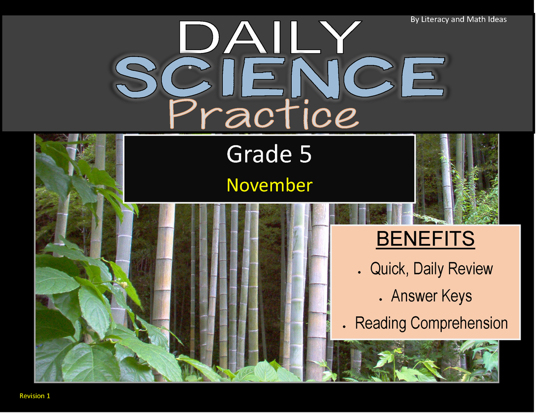 Daily Science Practice (Grade 5: November Full Month)
