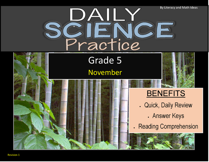 Daily Science Practice (Grade 5: November Full Month)