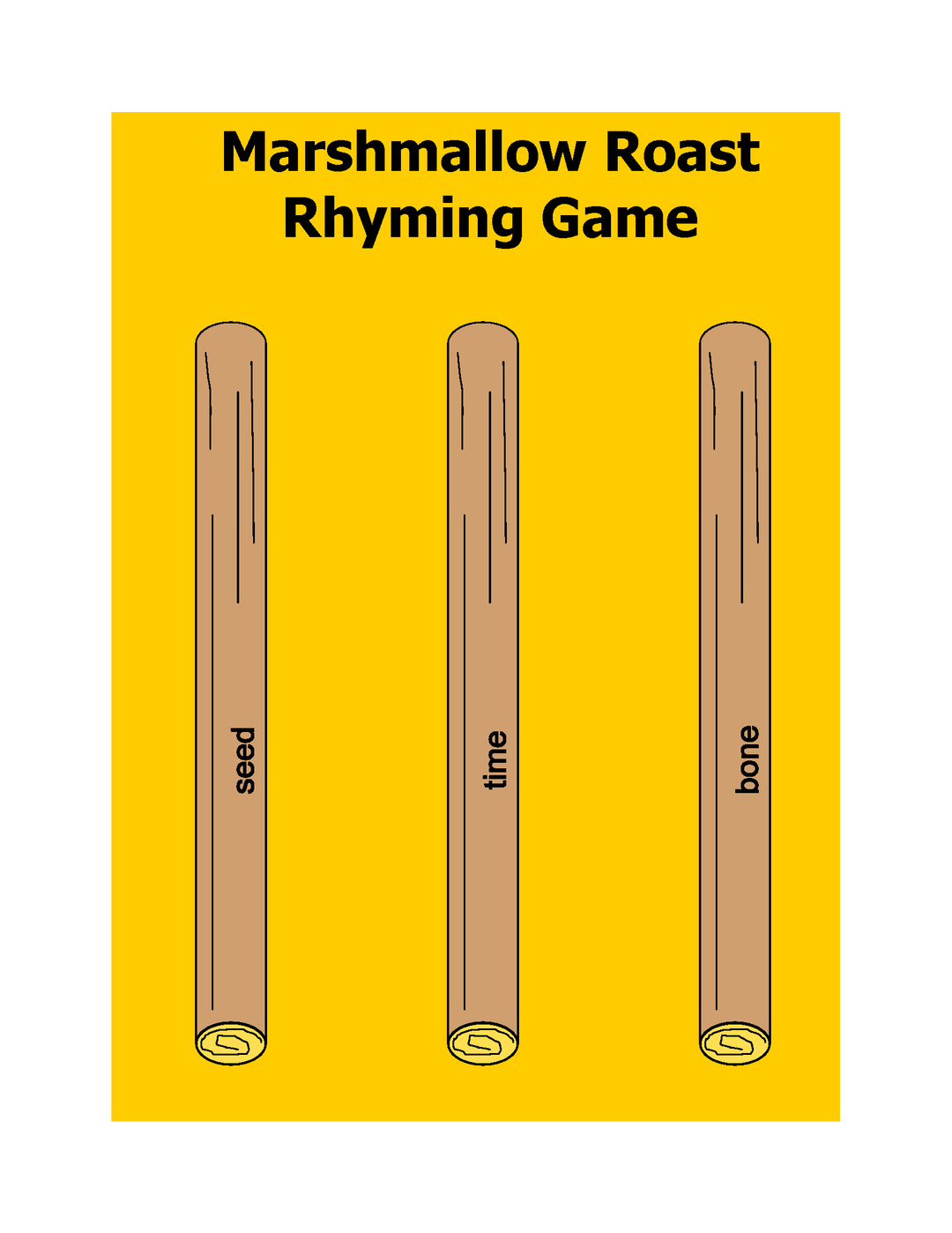Camping Fun Phonics Vowel Sounds Games
