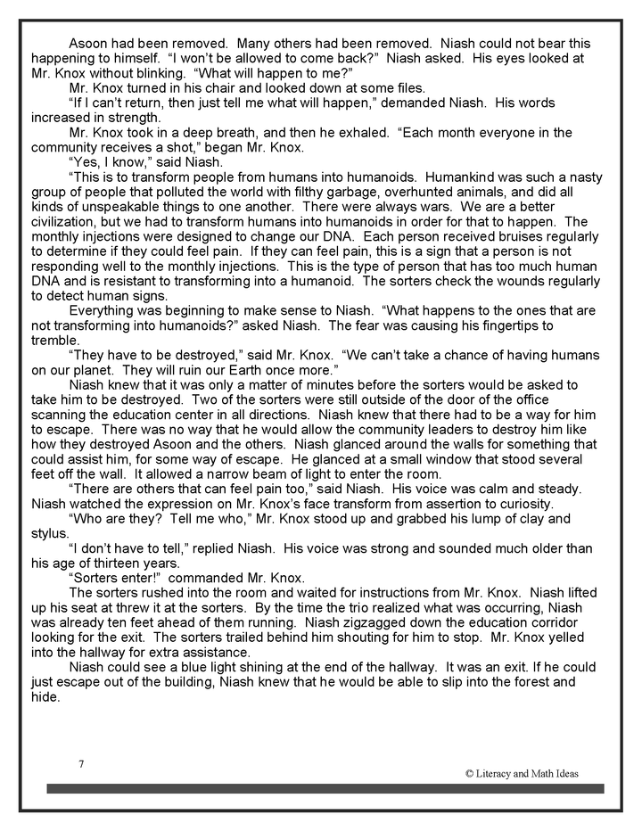 High-Interest Middle School Science Fiction (Two Stories)