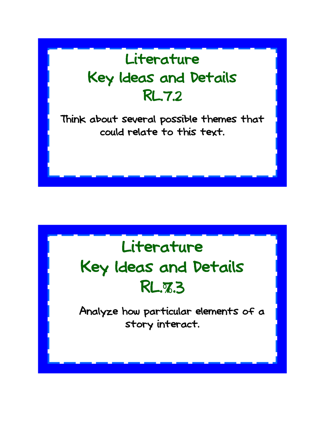Common Core Task Cards: Grade 7