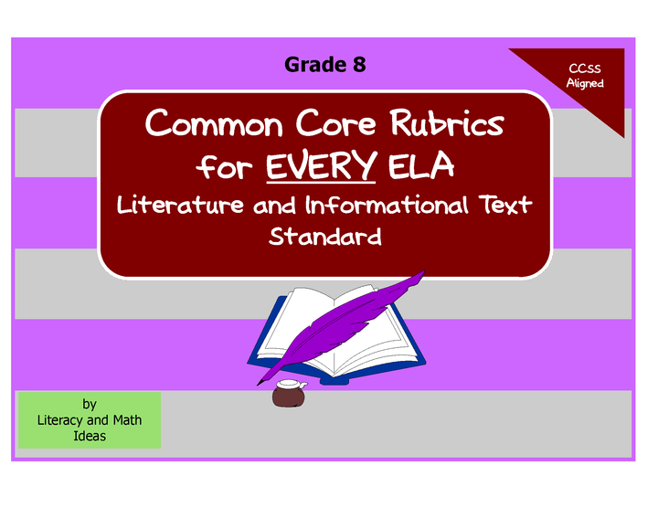 Common Core ELA Rubrics: Grade 8