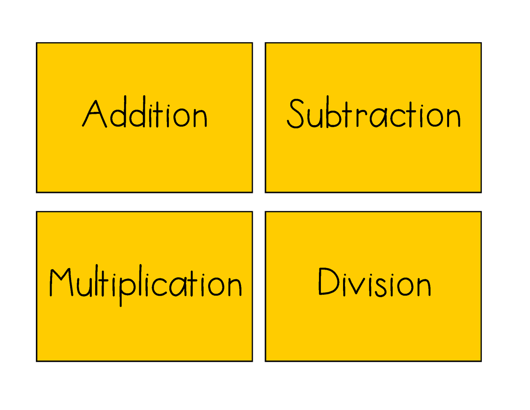 Guided Math (Addition and Subtraction Word Problem Bundle)