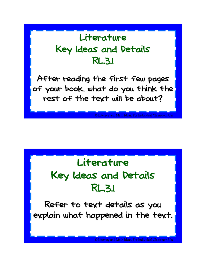 Common Core ELA Task Cards Grades K-6