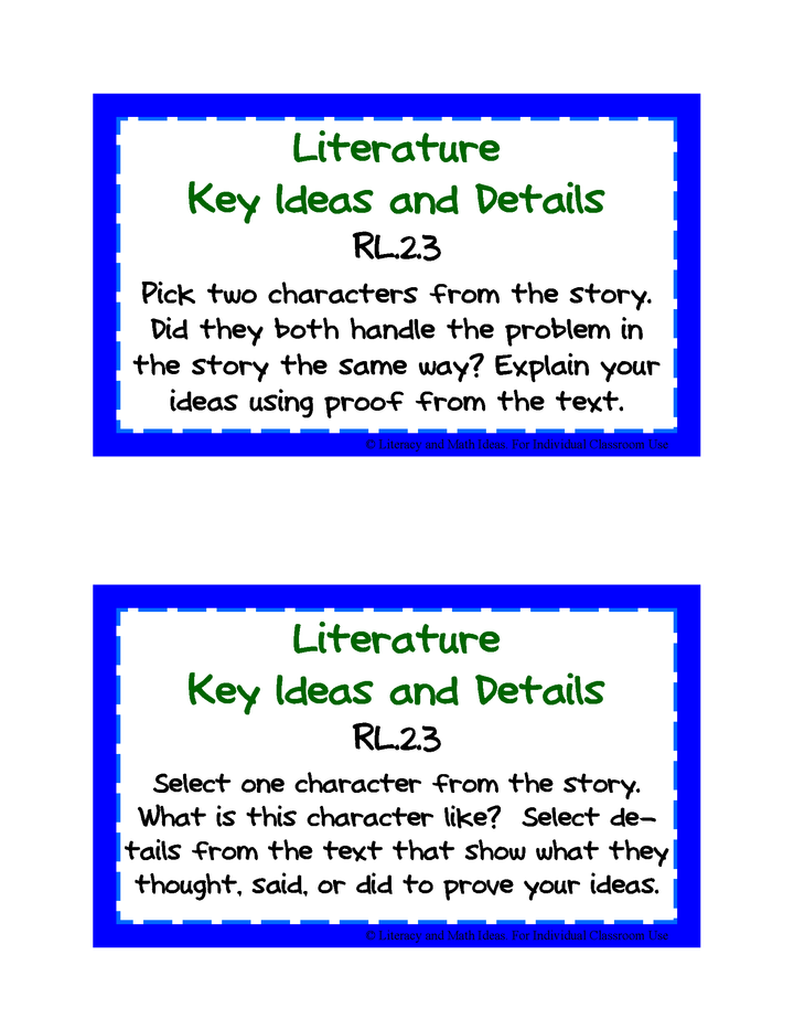 Common Core ELA Task Cards Grades K-6