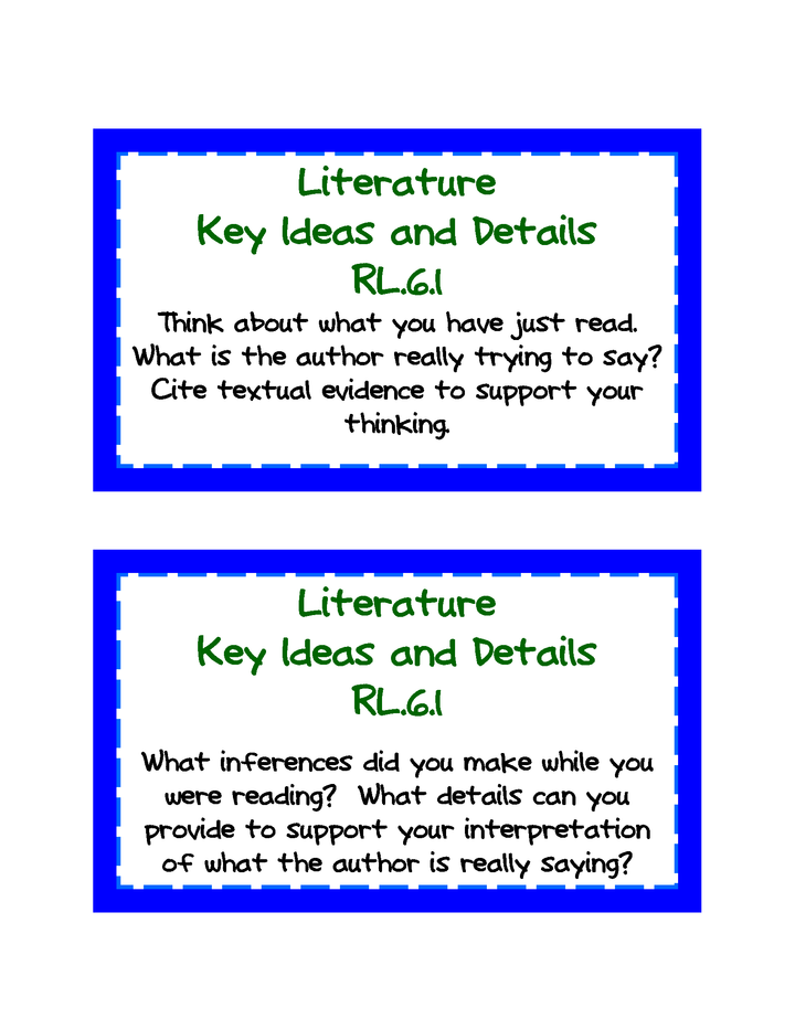 Common Core ELA Task Cards Grades K-6