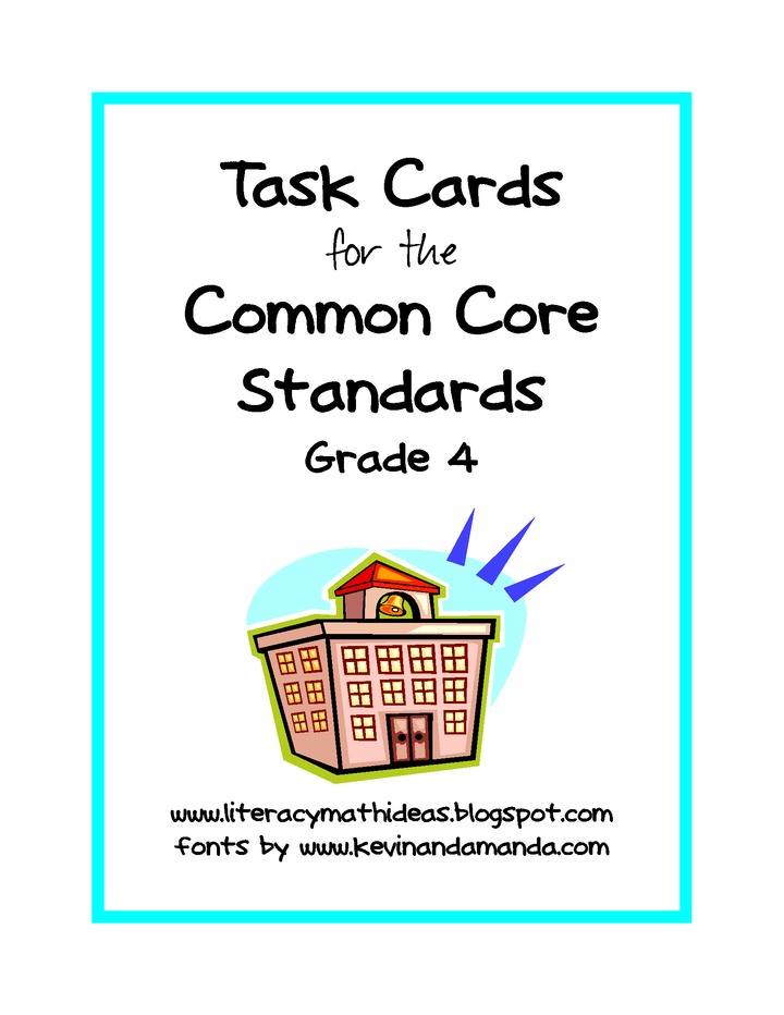 Common Core ELA Task Cards Grades K-6