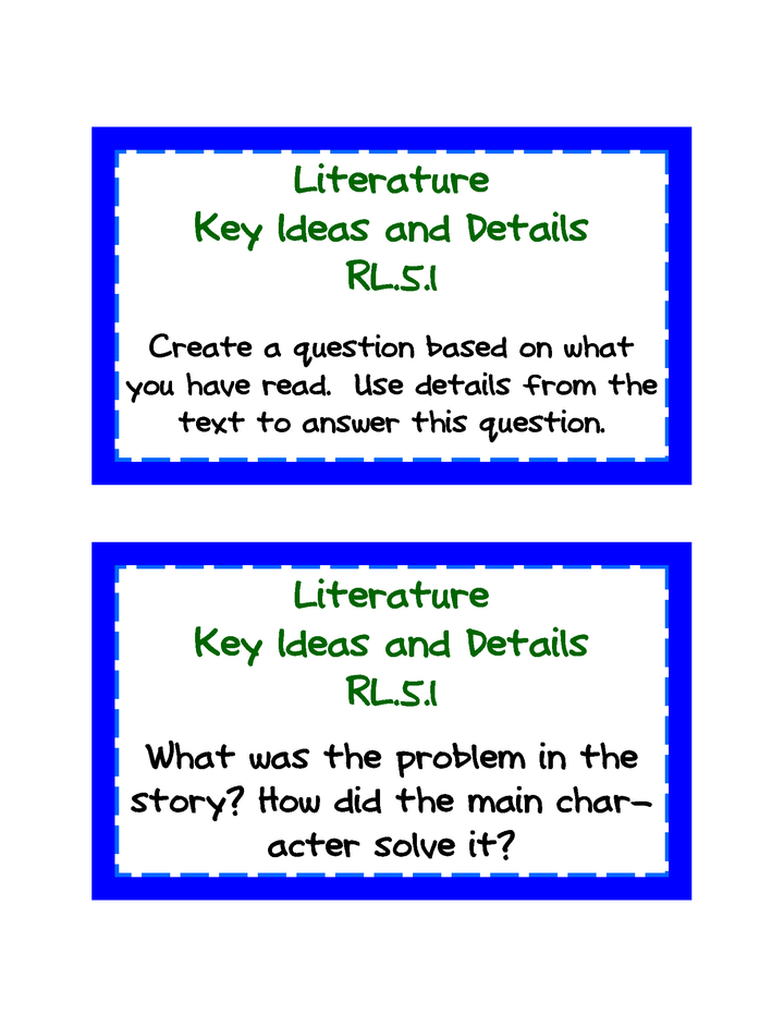 Common Core ELA Task Cards Grades K-6