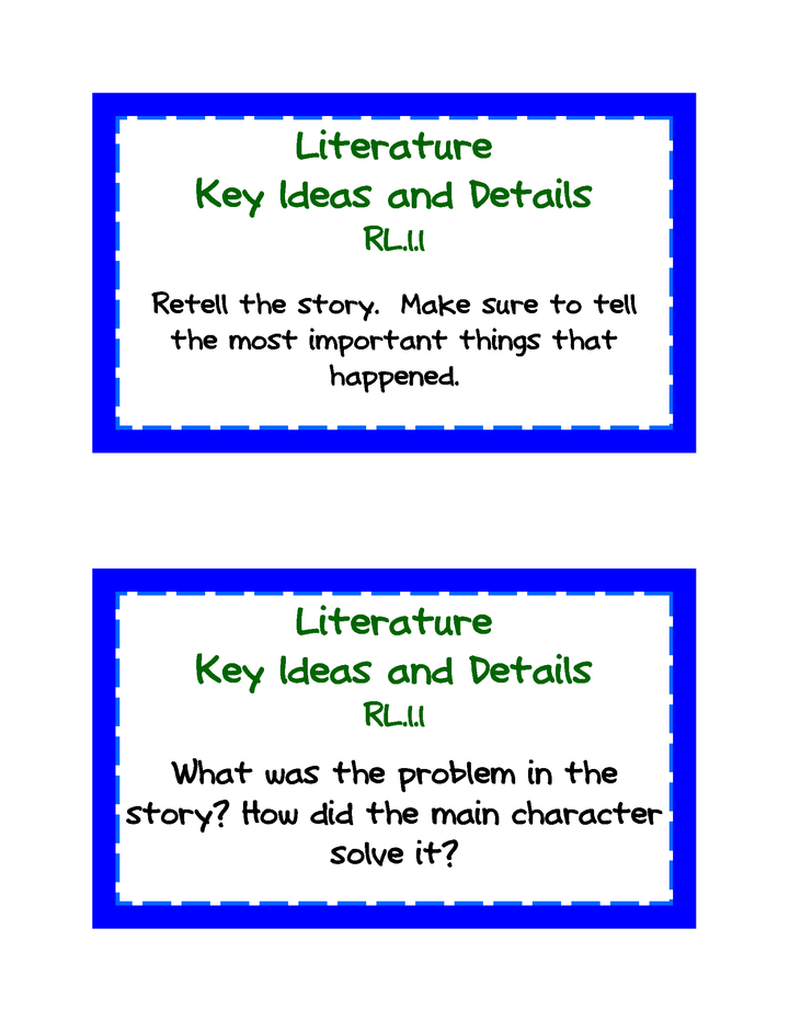 Common Core ELA Task Cards Grades K-6
