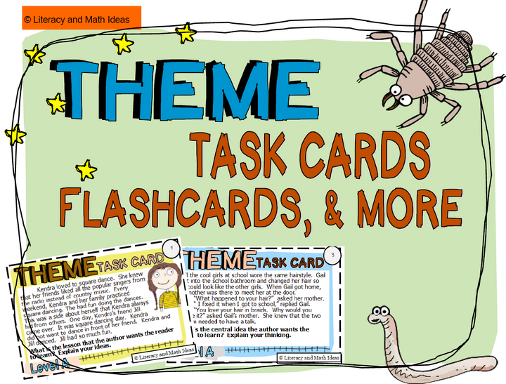 Theme Task Cards + Bonus Video Game