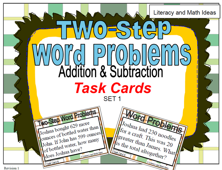 (Set 1) Two-Step Word Problems (Addition and Subtraction)