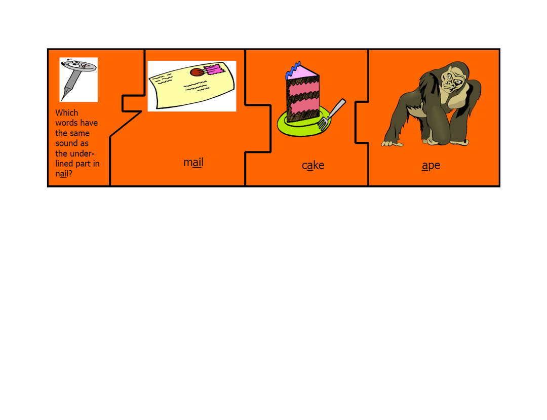 Long Vowel Sound Puzzles (Five)