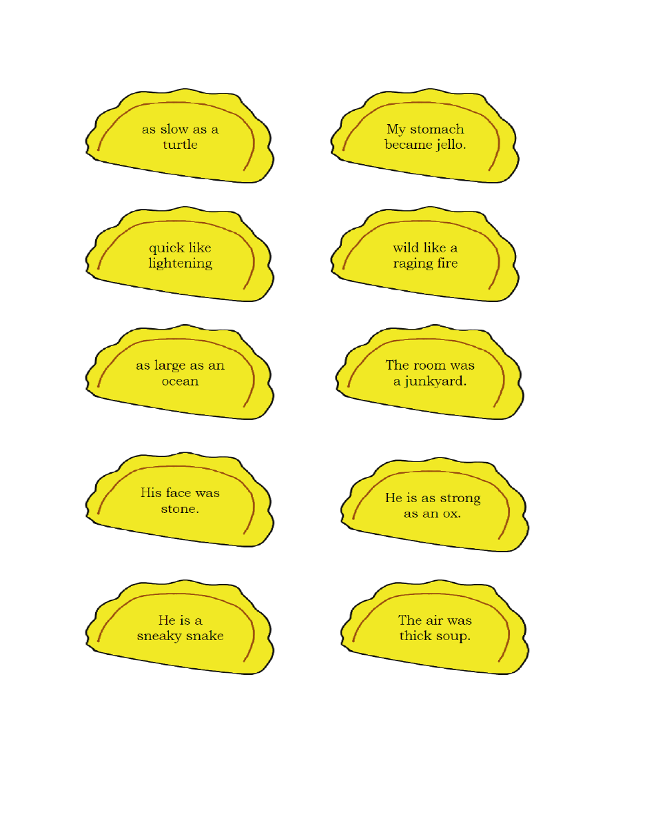 Simile and Metaphor Games + Printable Centers